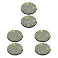 thumbnail image 2 of yingyy Pack of 2 PVC Plastic Automobile Cup Holder Mat Portable Waterproof Washable Anti-slip Rhinestone Pad Accessories Colorful 3Set, 2 of 6