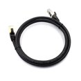 thumbnail image 2 of Cable Ethernet Cat8 Cable Cable Ethernet de Red de Alta Velocidad 40 Gbps 2000MHz/ PAR TIempo TransOdado/ Interfaz RJ45 Chapada Dorada Black, 2 of 7