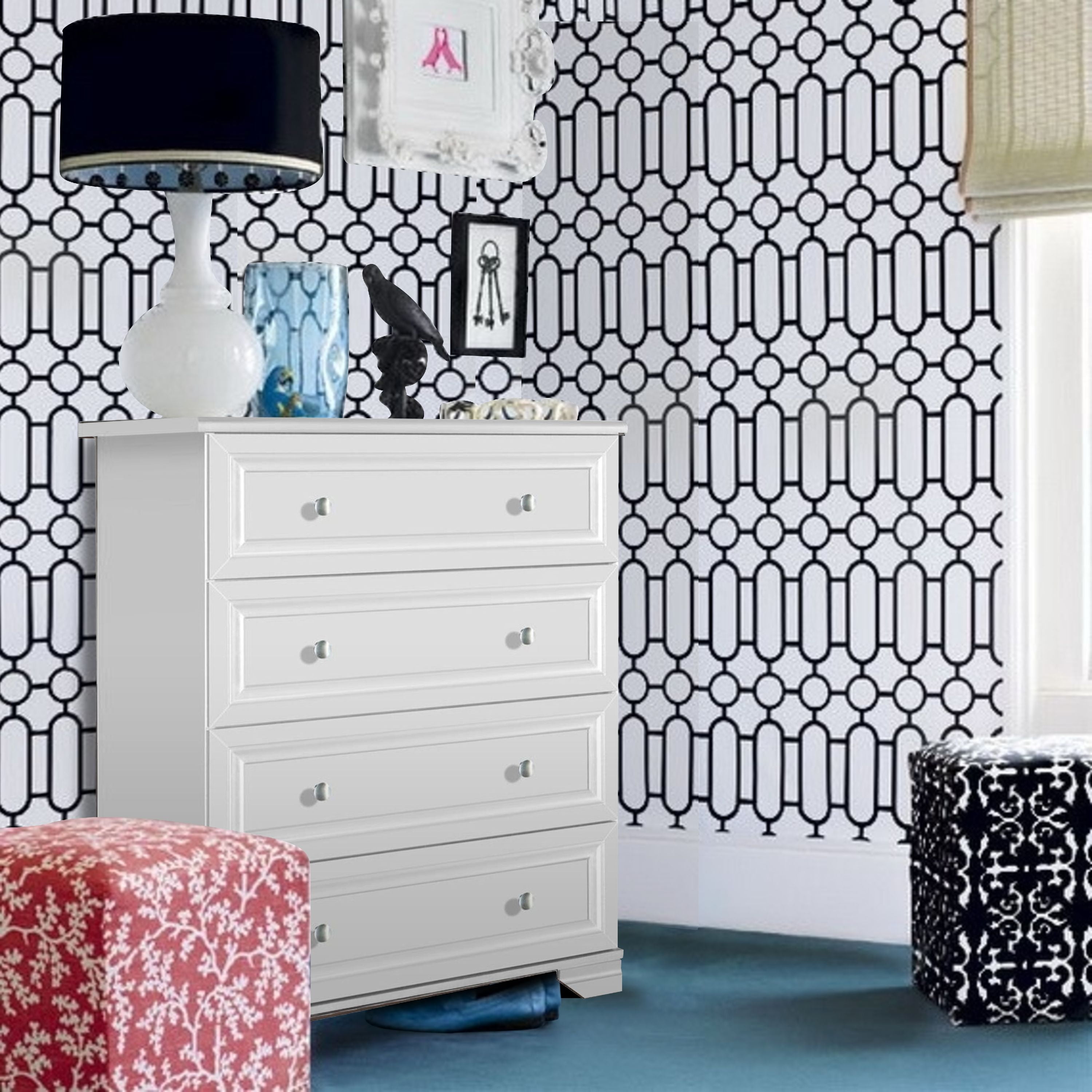 room essentials modern 4 drawer dresser