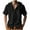 Mens Shirts Black, variant on Mens Cotton Linen Hoodies, Short Sleeve Shirts for Men Summer Casual Lightweight Hooded Button Down Tshirts with Pockets