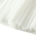 thumbnail image 5 of SWSMCLT Women's Tutu Skirt Chiffon Elastic Waist Summer Layered Skirt Pleated Tulle Skirt High Waist Tea Length Midi High Waisted White One Size, 5 of 5