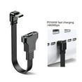 thumbnail image 5 of Flat Flexible Right Angled 90 Degree Usb C Male to Type C Female Charging Data Cable 100W for Cellphone Laptop, 5 of 9