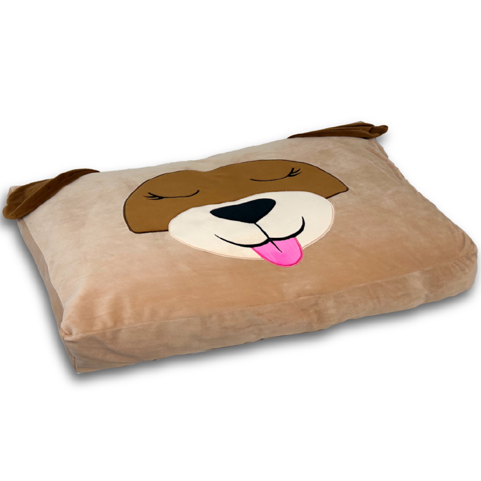 Pet Bed In A Box Slipcover: Able The Tan Dog - Large - 36x23" Character Bed Case, Stuff & Fill With Your Scent-Pillows-Clothes, Happy Nappers