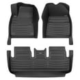 thumbnail image 1 of TuxMat - For Tesla Model 3 2017-2023 Models - Custom Car Mats - Maximum Coverage, All Weather, Laser Measured - This Full Set Includes 1st and 2nd Rows, 1 of 10