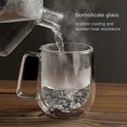thumbnail image 3 of Heart Shaped Double Walled Insulated Cup Glass Champagne Wine Milk Juice Espresso Coffee Drinkware Bar Drinking Utensils, 3 of 5