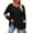 Black, variant on Ronuti Long Sleeve Shirts for Women Color Block Casual Tops Fall Outfits 2025 Basic Tees Trendy Clothes