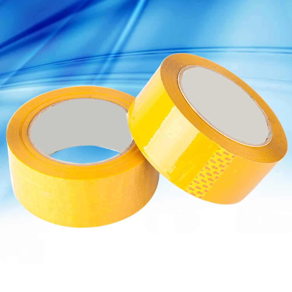 PENIKOKO BOPP Yellow Packing Tape 6 Rolls Strong Adhesive Sealing Tape for Moving, Shipping, Storage and Packaging