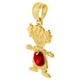 thumbnail image 3 of Precious Stars 14K Yellow Gold Round-cut Cubic Zirconia January Birthstone Girl/Daughter Pendant with 16" Chain Necklace, 3 of 7