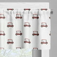 thumbnail image 5 of Ambesonne Golf Valance & Curtain, Carts Pattern Golfing Stroke, 55"x36", Red Charcoal Grey, 5 of 7