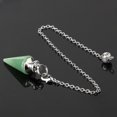 thumbnail image 4 of Cabeza de cristal de amatista en polvo, verde, con forma de Dongling, joyería cónica, unisex, para decoración del hogar, 4 of 4