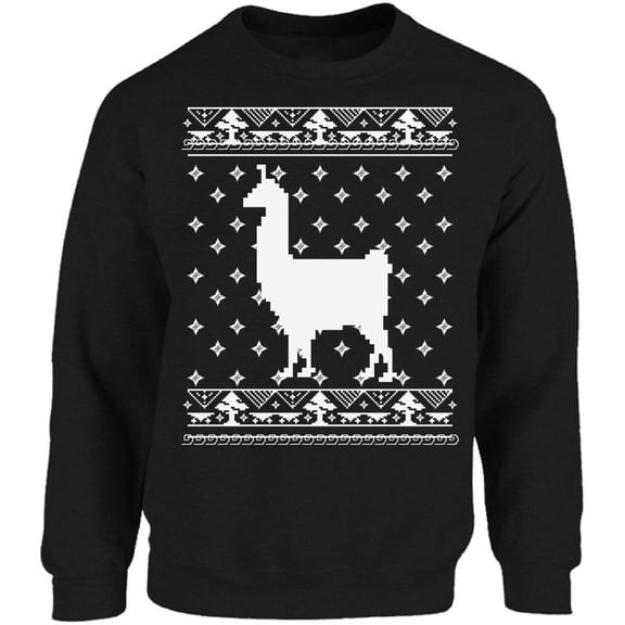 Llama Christmas Sweatshirt Men Women Sweater - S M L XL 2XL 3XL 4XL 5XL Xmas Graphic Tee - Xmas Crewneck for Her Him Holiday Gifts