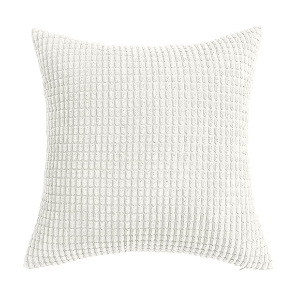 Funda de almohada 45 x 45 cm para sofá cama de salón, decoración del hogar, cuadrada, de pana suave