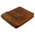 thumbnail image 5 of Mens RFID Blocking Wallets Zipper Leather Wallet for Men Bifold RFID Card Holder USA (Tan), 5 of 14
