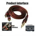 thumbnail image 2 of Conector dual de 6,35 mm a convertidor   dual shamjiam Cable de audio macho a macho, 2 of 5
