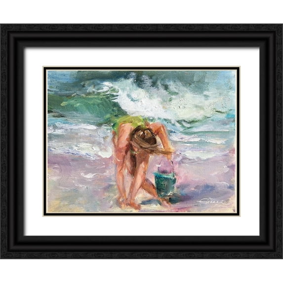 Owen-Cullimore, Tracey 32x25 Black Ornate Wood Framed with Double Matting Museum Art Print Titled - Something Shiny