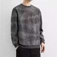 thumbnail image 3 of Chandail à Col Rond pour Homme à Imprimé d'Étoiles, Manches Longues, Chandail Décontracté, Haut, Mode d'Automne, Léger, Confortable, Mode Urbaine, 3 of 4