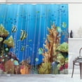 thumbnail image 1 of Ambesonne Marine Shower Curtain, Underwater World Exotic, 69"Wx84"L, Multicolor, 1 of 3