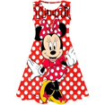 thumbnail image 1 of Disfraz de Minnie Mouse para niñas, vestido de princesa de manga corta, ropa 3D para fiesta de cumpleaños, 1 of 4