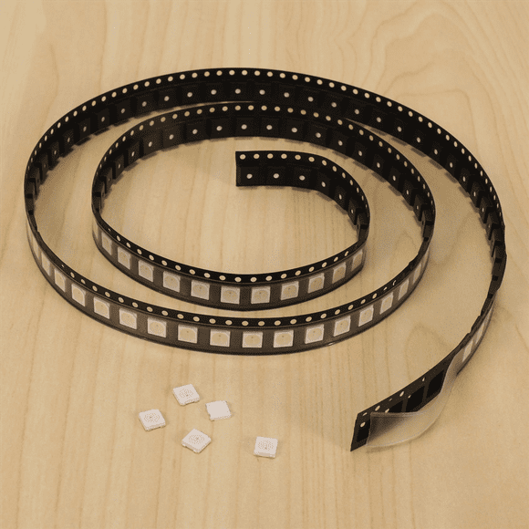 400PCS WS2812B RGB LED Chip 5050SMD White PCB WS2812 Individually Addressable Chip Pixels DC5V