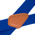 thumbnail image 3 of Buyless Fashion Suspenders for Men - 48" Elastic Adjustable Straps 1 1/4" - X Back - 5114-Royal-Blue, 3 of 6