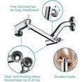 Bright Showers Brass Shower Arm Extender, Easy Install, Fixed Shower