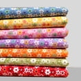 thumbnail image 4 of Cheers.US 7Pcs 25cmx25cm Floral Print DIY Patchwork Cotton Fabric Sewing Quilting Cloth Supplies Fabric, 4 of 7