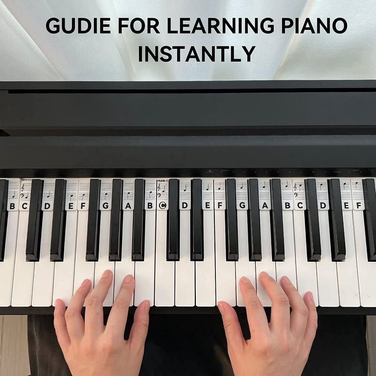 Silicone Piano Notes Guide For Beginner 88-key Reusable Detachable