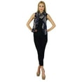 thumbnail image 2 of Bimba Women Long Floral Print Rayon Scarves With Pom Pom Scarf Accessories, 2 of 7