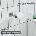thumbnail image 3 of KOKOSIRI Toilet Paper Holder Tissue Paper Dispenser for Bathroom Toilet Roll Holder Wall Mounted, Brushed Nickel Stainless Steel B2008BR, 3 of 6