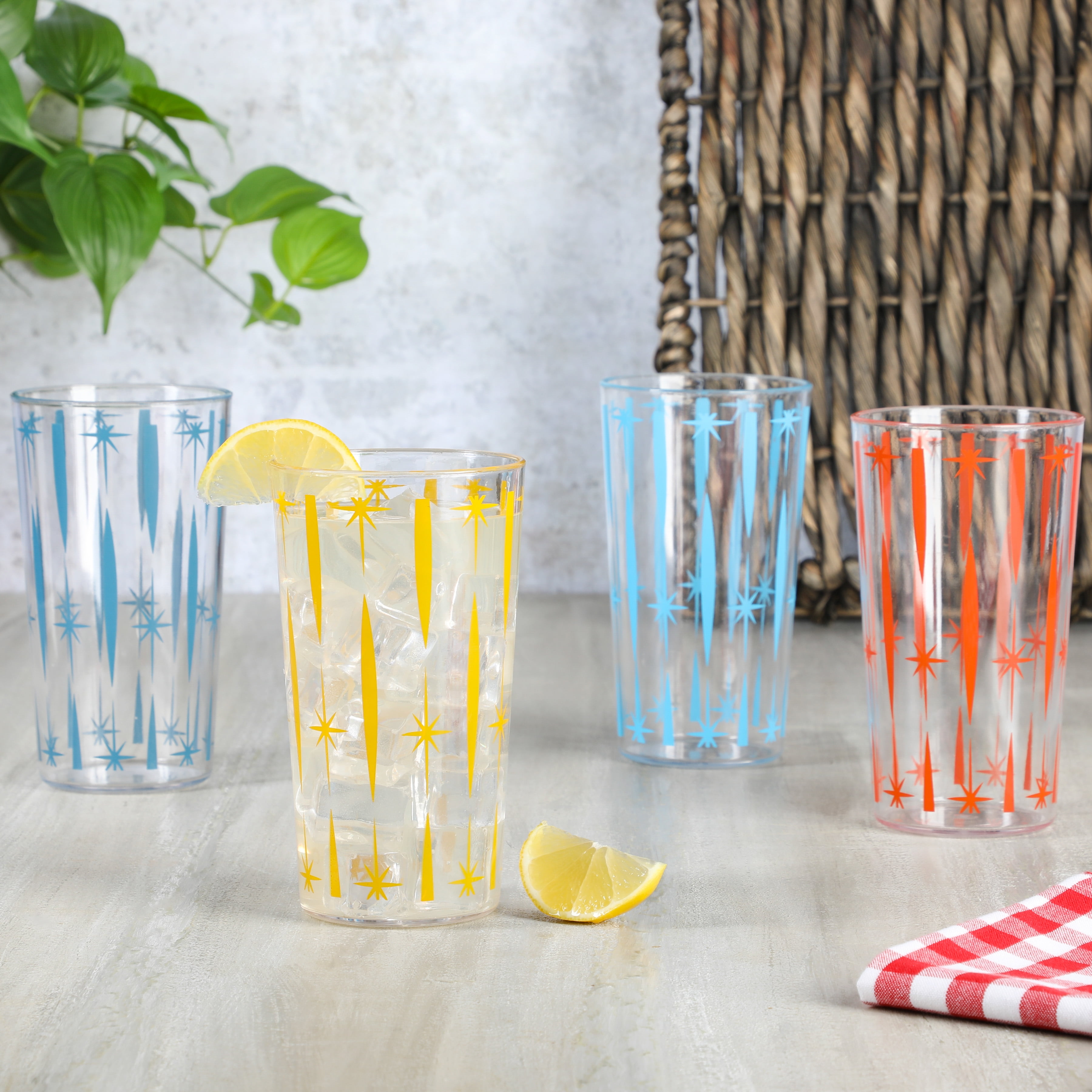 Classic Tall Acrylic Drink Tumblers - 22 oz. (Set of 6)