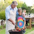 thumbnail image 5 of Colorful Tie Dye Mandala Pattern Kids Aprons for Girls and Boys,Adjustable Neck Strap Toddler Aprons for Kids Cooking Baking, 5 of 6