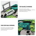 thumbnail image 3 of Pofeuu Skull and Palm Leaves Print Luggage Suitcase Cover Protector Luggage Washable Covers Aesthetic for 18/24/28/32 inch Luggage（No luggage included）-X-Large, 3 of 7