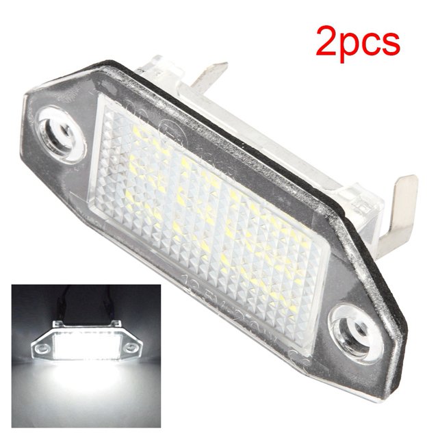 Lámpara de matrícula, 2 piezas de luz de matrícula ABS de alta calidad, funcionalidad inteligente