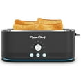 thumbnail image 2 of Plum Chef Toaster 4 Slice, Extra Long Slots 4 Slice Toaster, Reheat/Defrost/Cancel Function 6 Browning Settings Auto Pop-up Removable Crumb Tray, 2 of 7