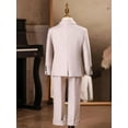 thumbnail image 4 of Lycody Boys Formal Slim Fit Toddler Suit Set for Kids Single Breasted Teen Tuxedo Suit for Wedding Graduation Outfit Blazer Vest Pants Set, 4 of 9