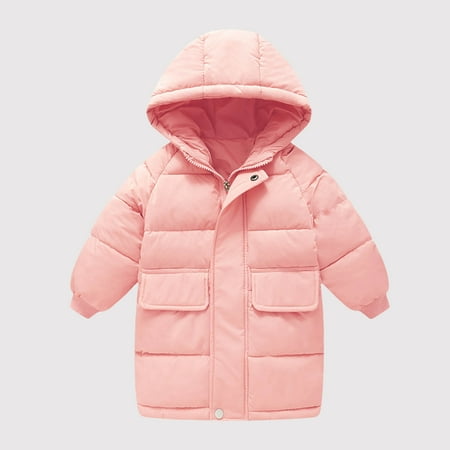 

Stamzod Winter 2022 Children S Down Coat Teenage Baby Boys Girls Solid Color Cotton-Padded Parka & Coats Thicken Warm Long Jackets Kids Outerwear 2-9Years