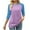 Purple, variant on YHAJDS Womens 3/4 Sleeves Tops Color Raglan Sleeve Round Neck Spring Summer T Shirt