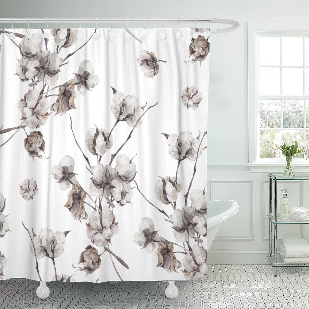 botanical meadow shower curtain
