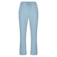 thumbnail image 5 of Hinvhai Men's Linen Pants Casual Beach Summer Pant Elastic Waist Drawstring Lightweight Trousers Light Blue L(L), 5 of 8