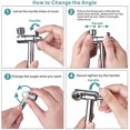 thumbnail image 3 of Adjustable Shower Head Extension Arm 12.6 Inch Brass Shower Arm Extension Hardware Fitting, 3 of 5