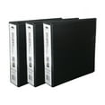 thumbnail image 1 of Moustache 3/Pack 2" D-Ring Binder, 3 Rings, Letter Size, Black, 1 of 6