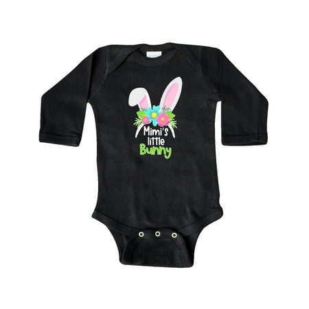 

Inktastic Mimi s Little Bunny Cute Easter Bunny Ears Gift Baby Boy or Baby Girl Long Sleeve Bodysuit