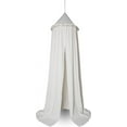 thumbnail image 5 of Kids Bed Canopy with Frills Cotton Hanging Tent Curtain Net for Reading Nook Hideaway Bedding Play Room Decor (Beige), 5 of 6
