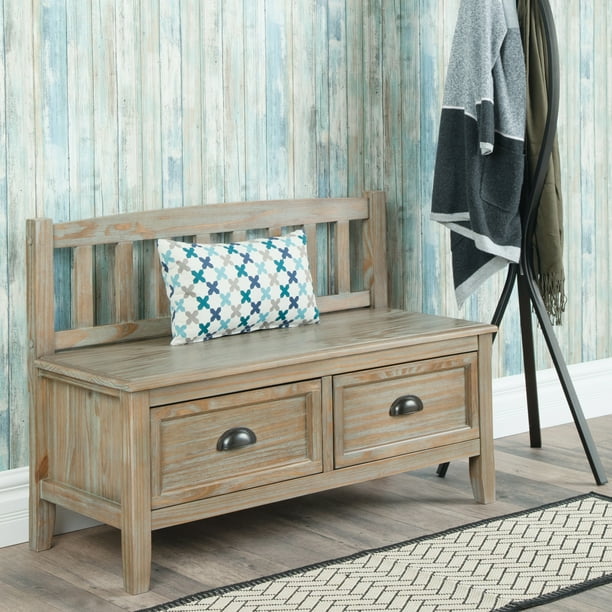 WyndenHall Portland SOLID WOOD 42 inch Wide Traditional Entryway