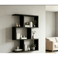 thumbnail image 6 of Leumius 3-Shelf Bookcase,Freestanding Book Shelf, Home Office Bookcase, Storage Shelving Unit for Bedroom, Living Room,Black, 6 of 7