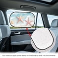 thumbnail image 4 of Yuyamidu Starfish Windows Shades for Car Baby Blue Ocean Car Window Sun Shades 20 x 12 Inch Auto Rear Sunshade for Side Window for Most Vehicles Cling Car Sun Shade for Windows, 4 of 7