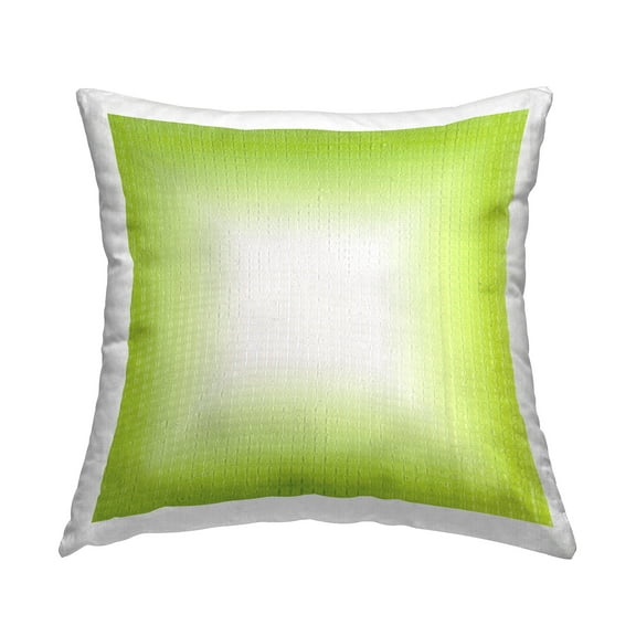Stupell Industries Green Ombre Fade Decorative Printed Throw Pillow Design by Michael Willett .