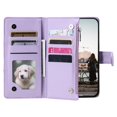 thumbnail image 2 of Crossbody Wallet Case for Google Pixel 9 Pro XL Glitter PU Leather Phone Case with Card Slots Stand Wrist Strap Cover Magnetic Closure Flip Handbag Zipper Purse Case for Women Girls, Purple, 2 of 16