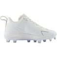 thumbnail image 5 of New Balance Youth Romero Duo TPU Molded Fastpitch Softball Cleats White/Silver 3.5, 5 of 6