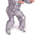 thumbnail image 4 of 2X Heavy Duty Fitness Weight Loss Sweat Sauna Suit Exercise Gym Anti-Rip Silver XXL, 4 of 4